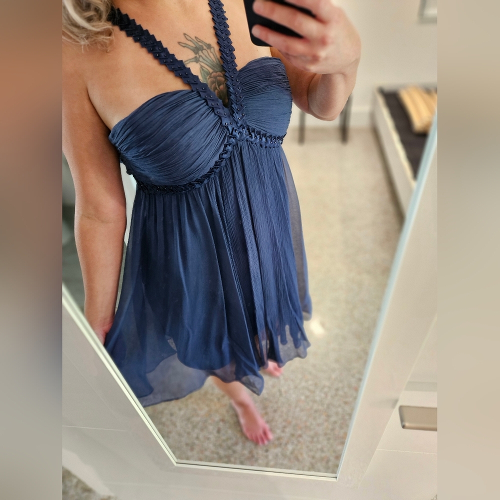 BCBG Max Azria Blue Cocktail Dress